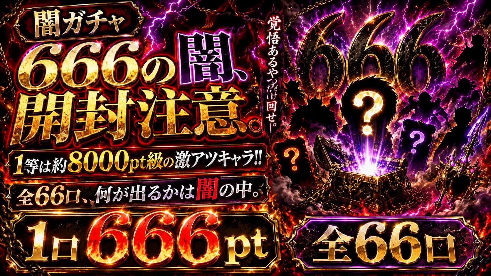 666の闇、開封注意。