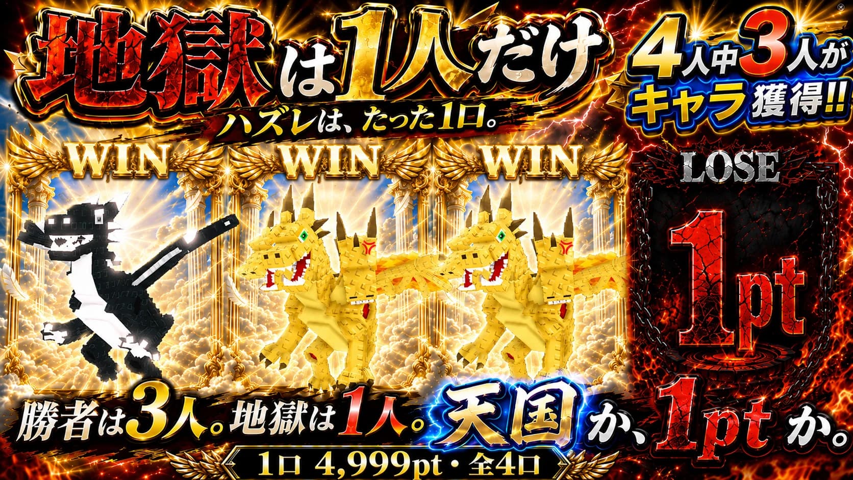 4人中3人がキャラ確定!!