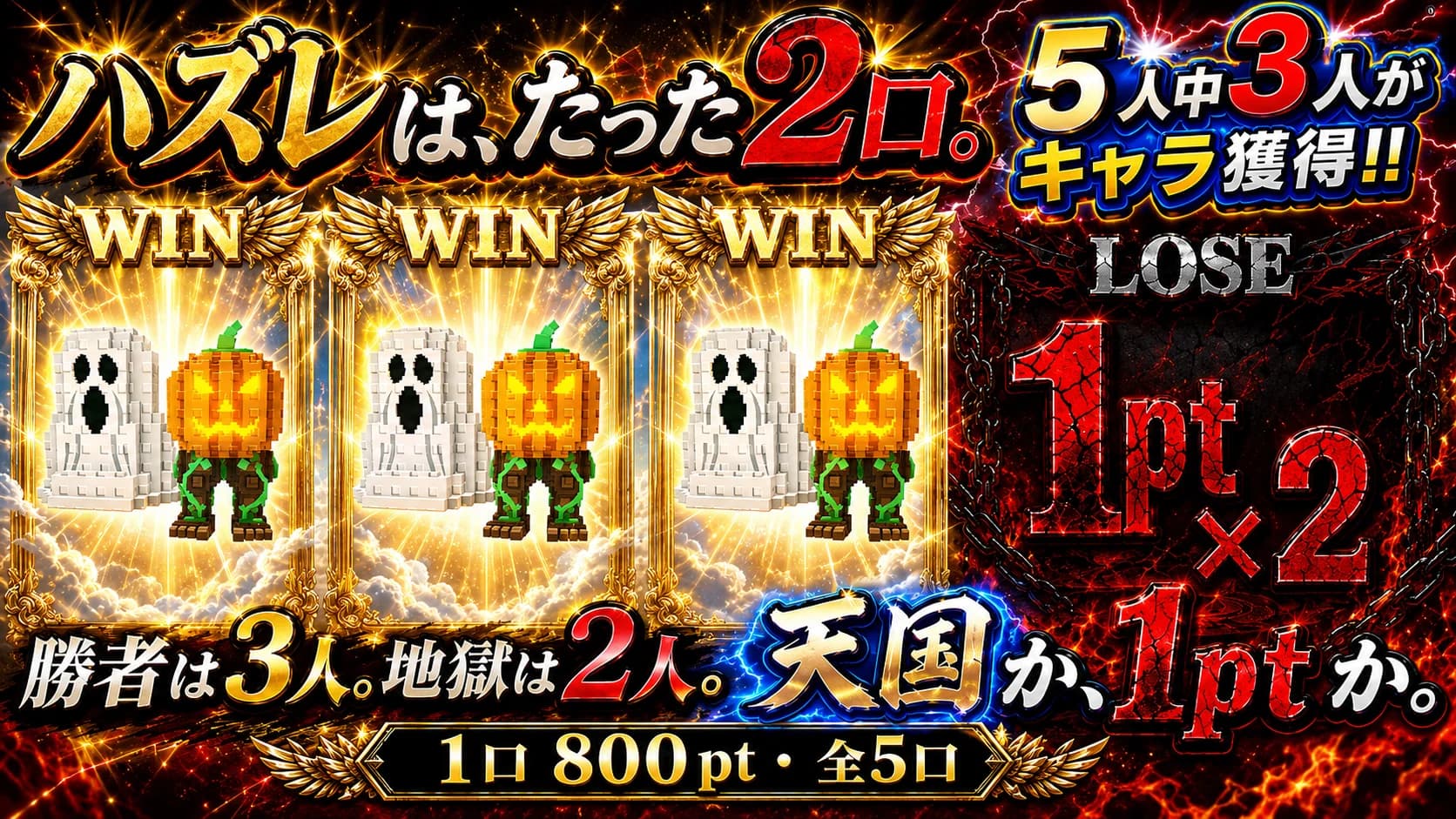 5人中3人がスプパン確定!!