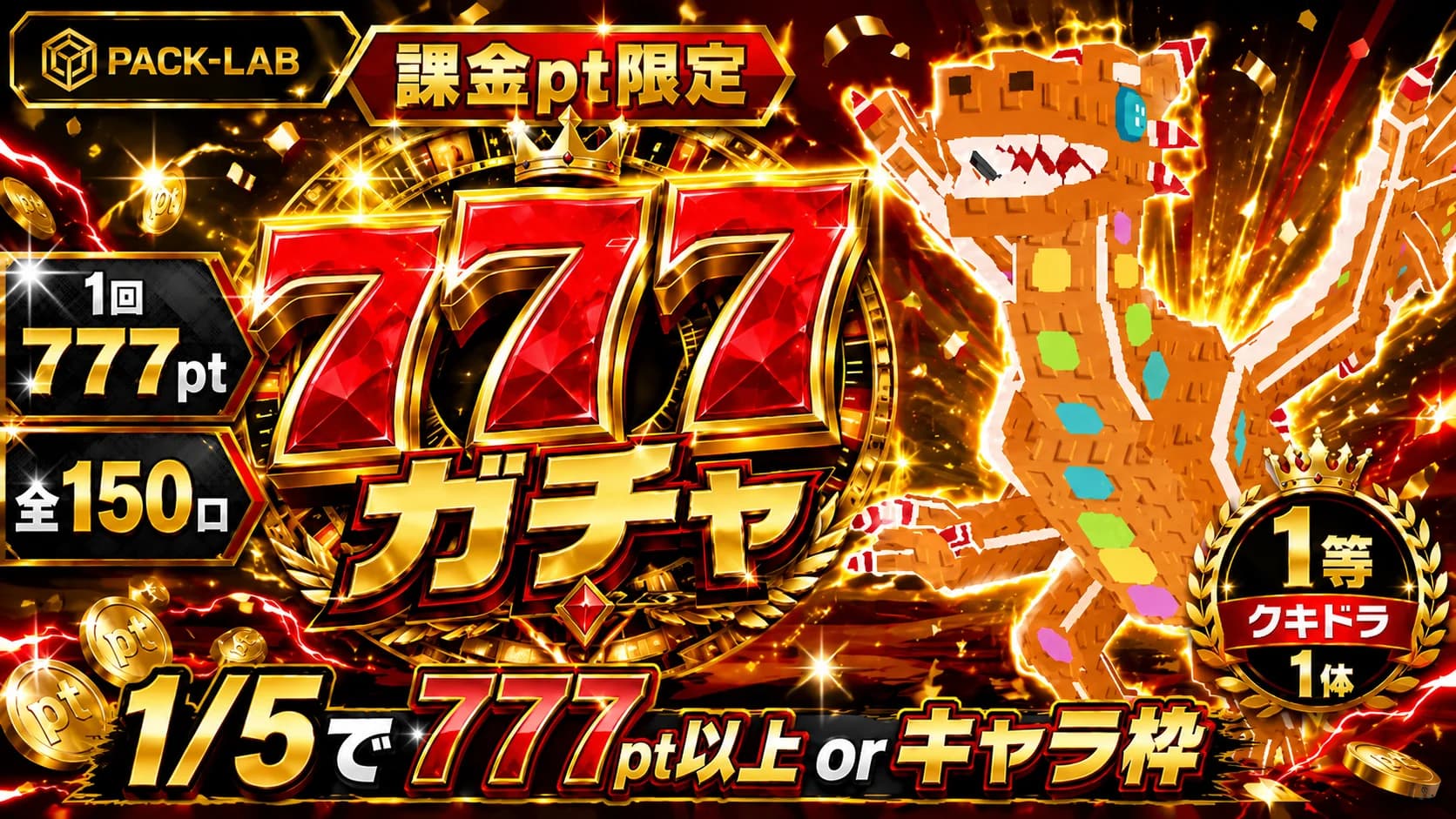 777pt ラッキーアド確ガチャ